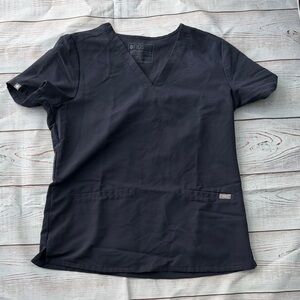 Figs Women's Navy Scrub Top Size Medium